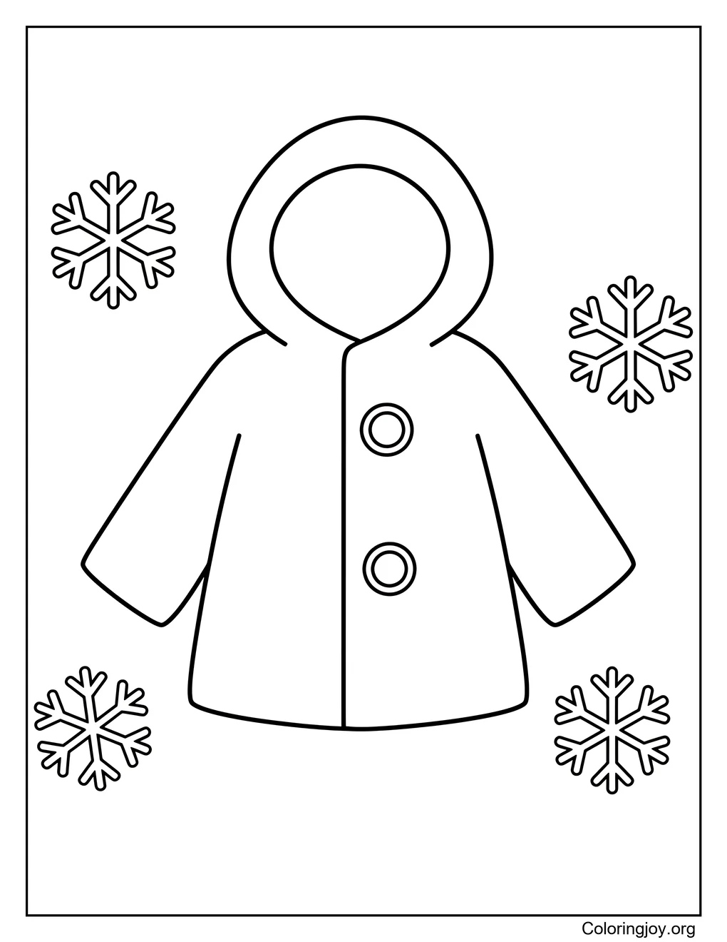 Warm Winter Coat,Decorate a snug coat for cold days.
