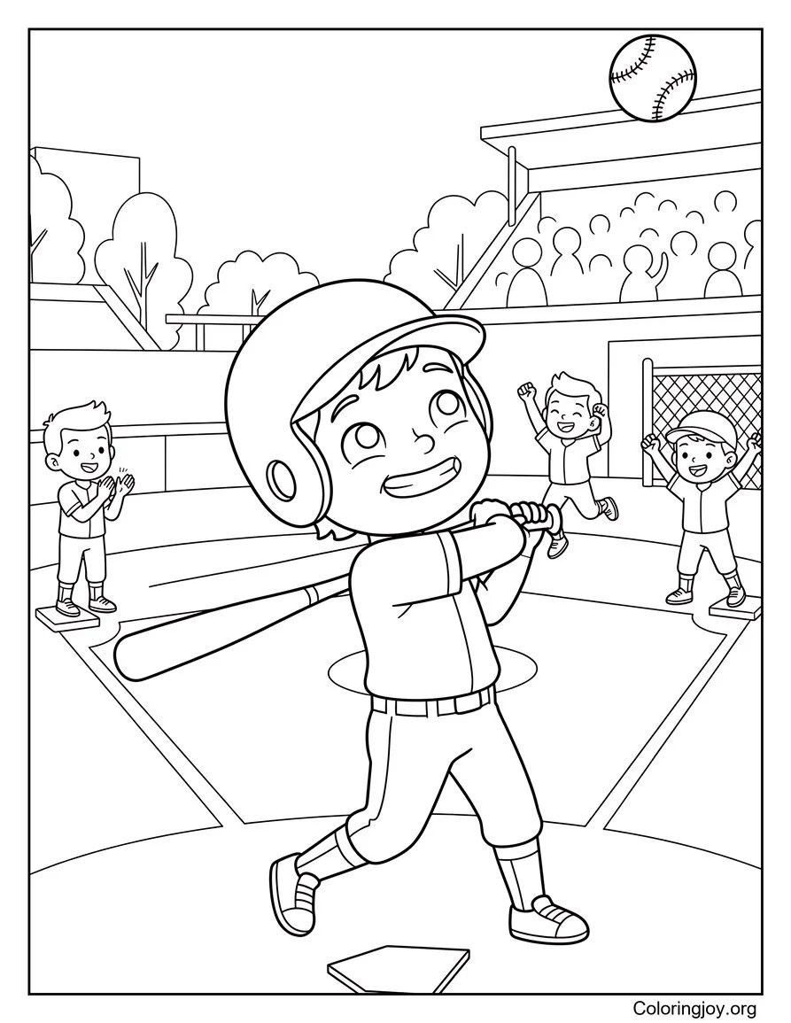 Grand Slam Glory coloring page