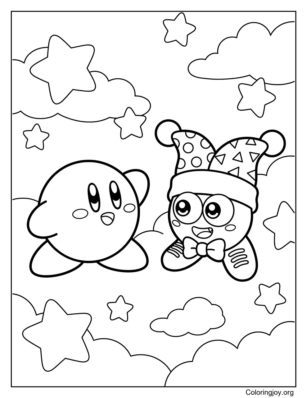 Marx and Kirby coloring page