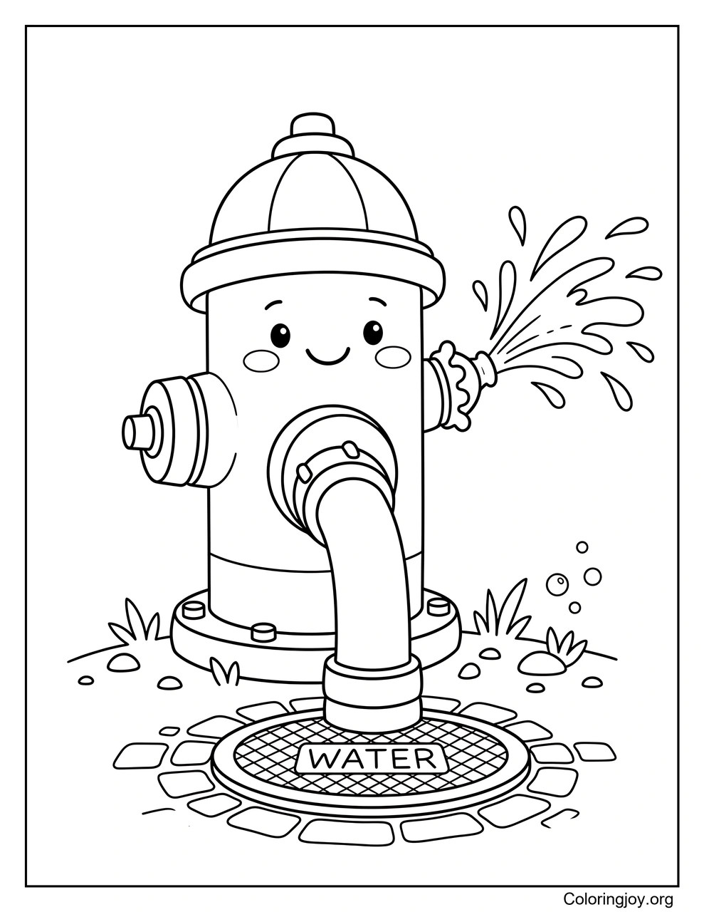 Ein Hydrant liefert Wasser für Notfälle.