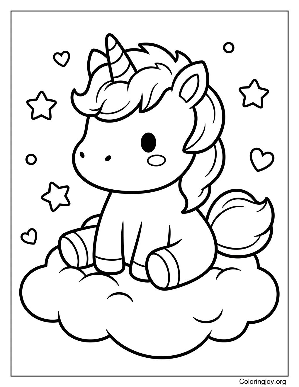 joli coloriage de licorne