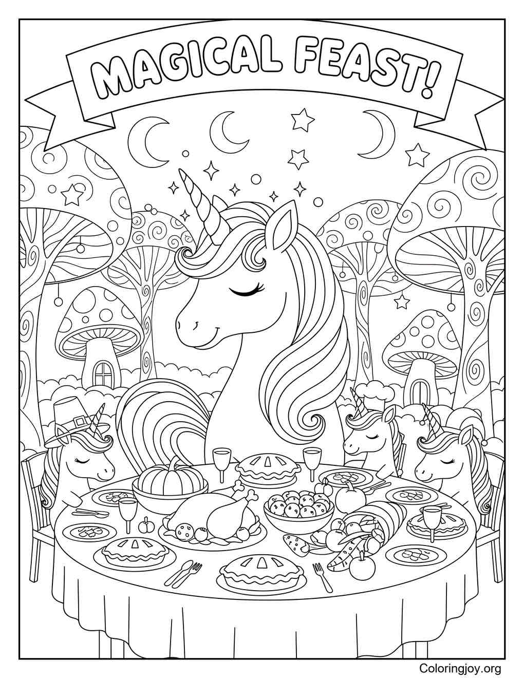 Licorne de Thanksgiving