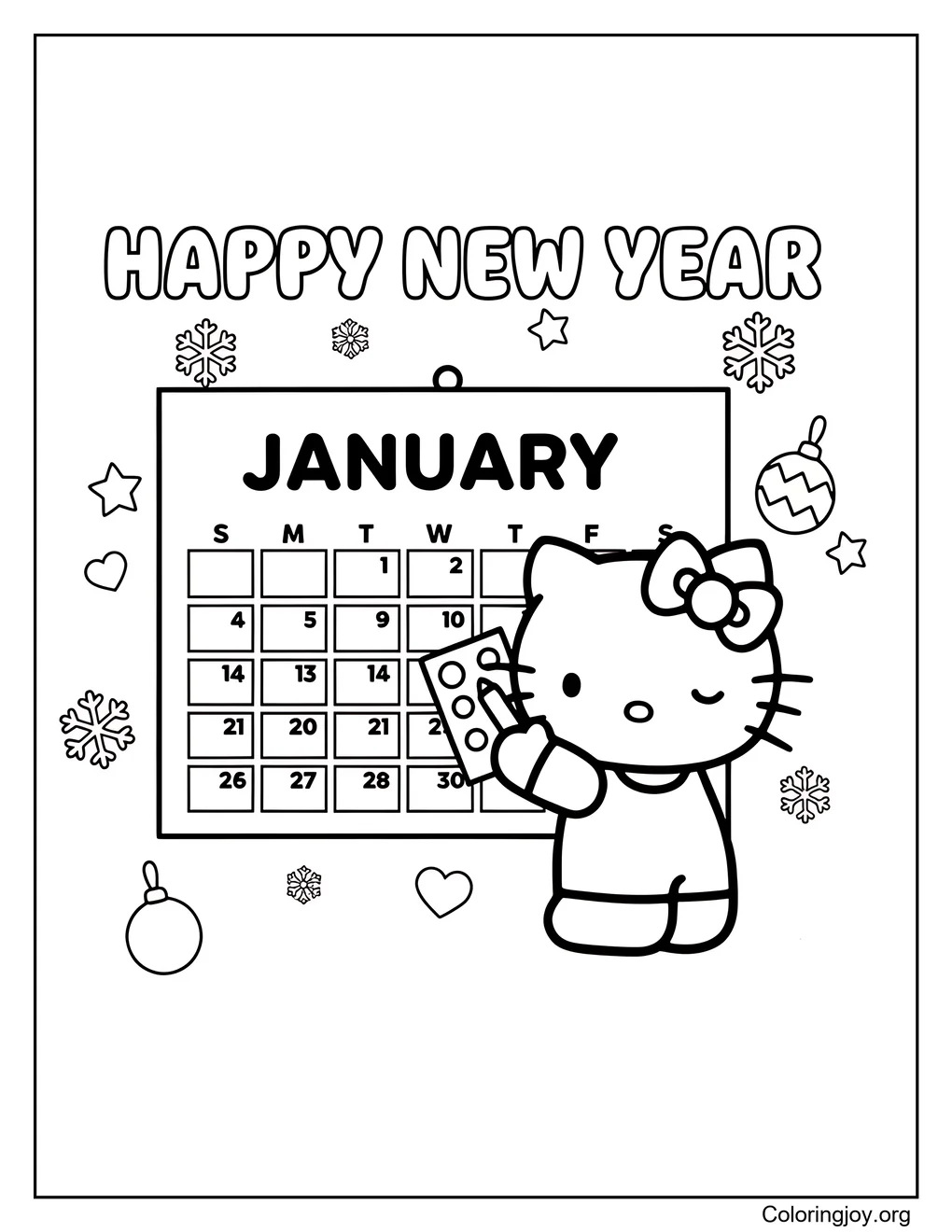 Planes de enero de Hello Kitty