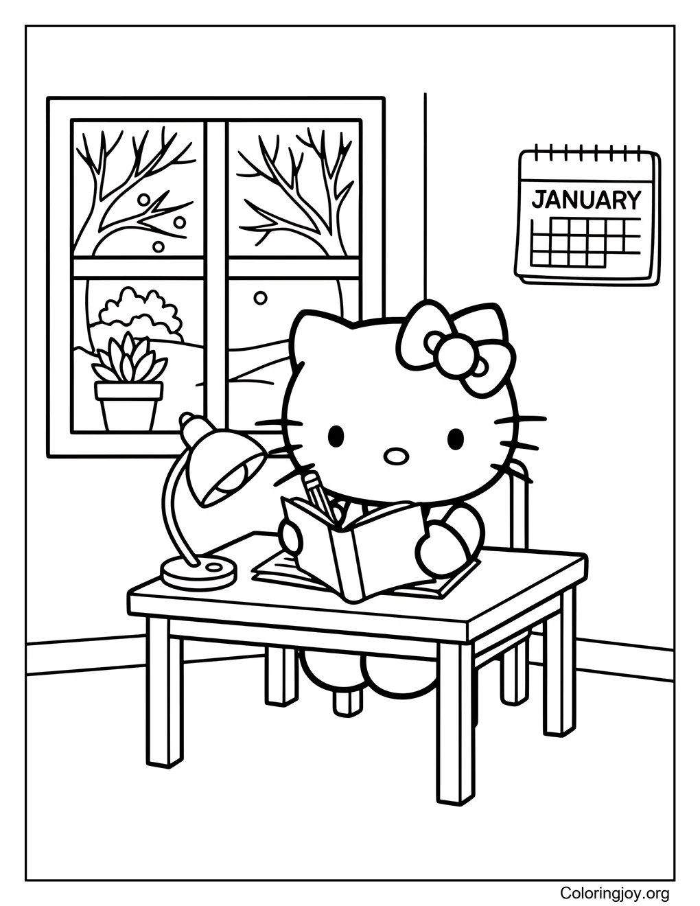 Enero Diario con Hello Kitty