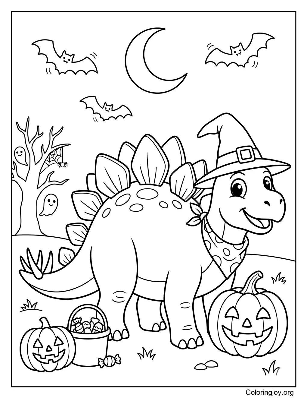 Halloween Stegosaurus Fun Sheet