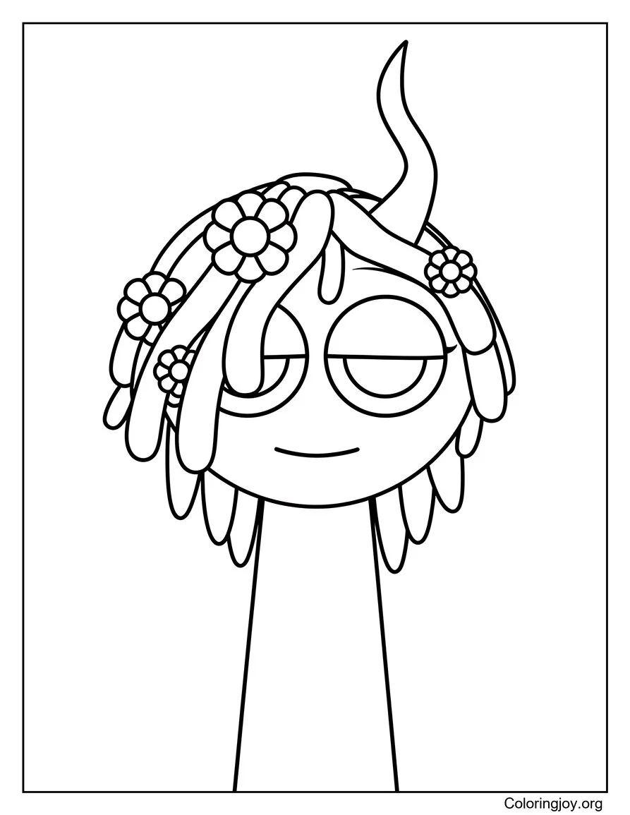 Vineria Character coloring page