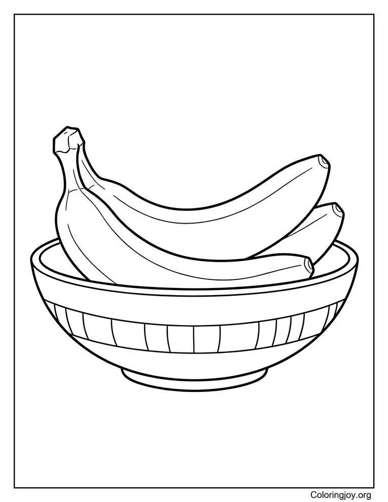 Manojo de plátano en un tazón
