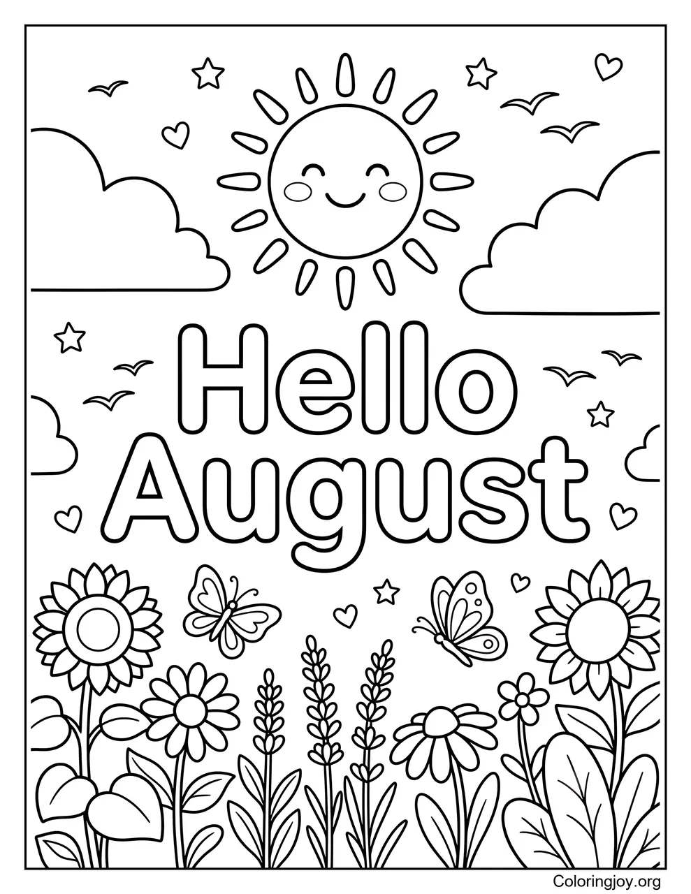 Hello August Sunshine