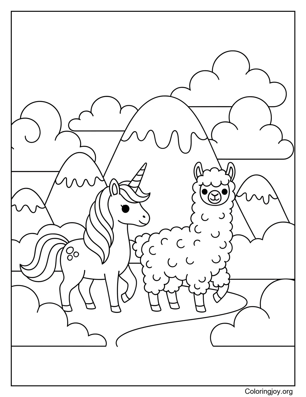 Licorne et Lama