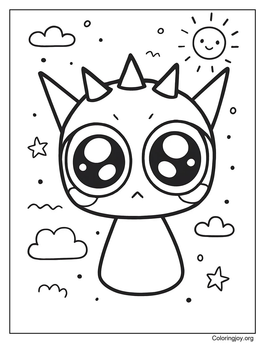 Raddy Baby Sprunki coloring page