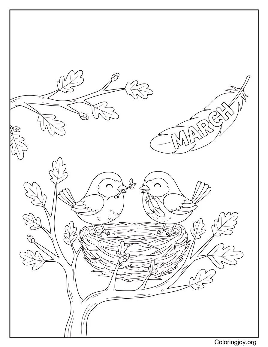Birds Building New Homes