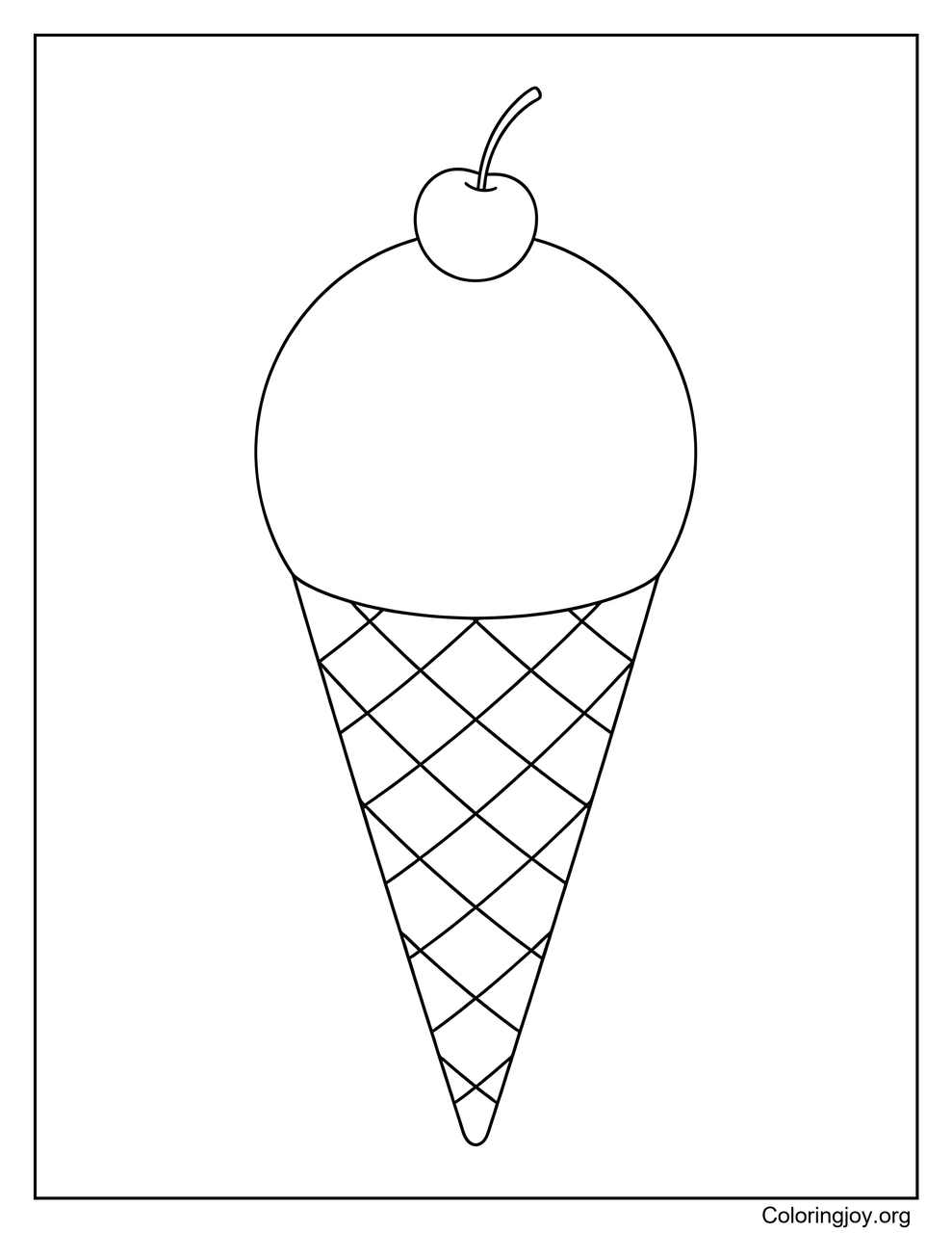 A Classic Single-Scoop Cone