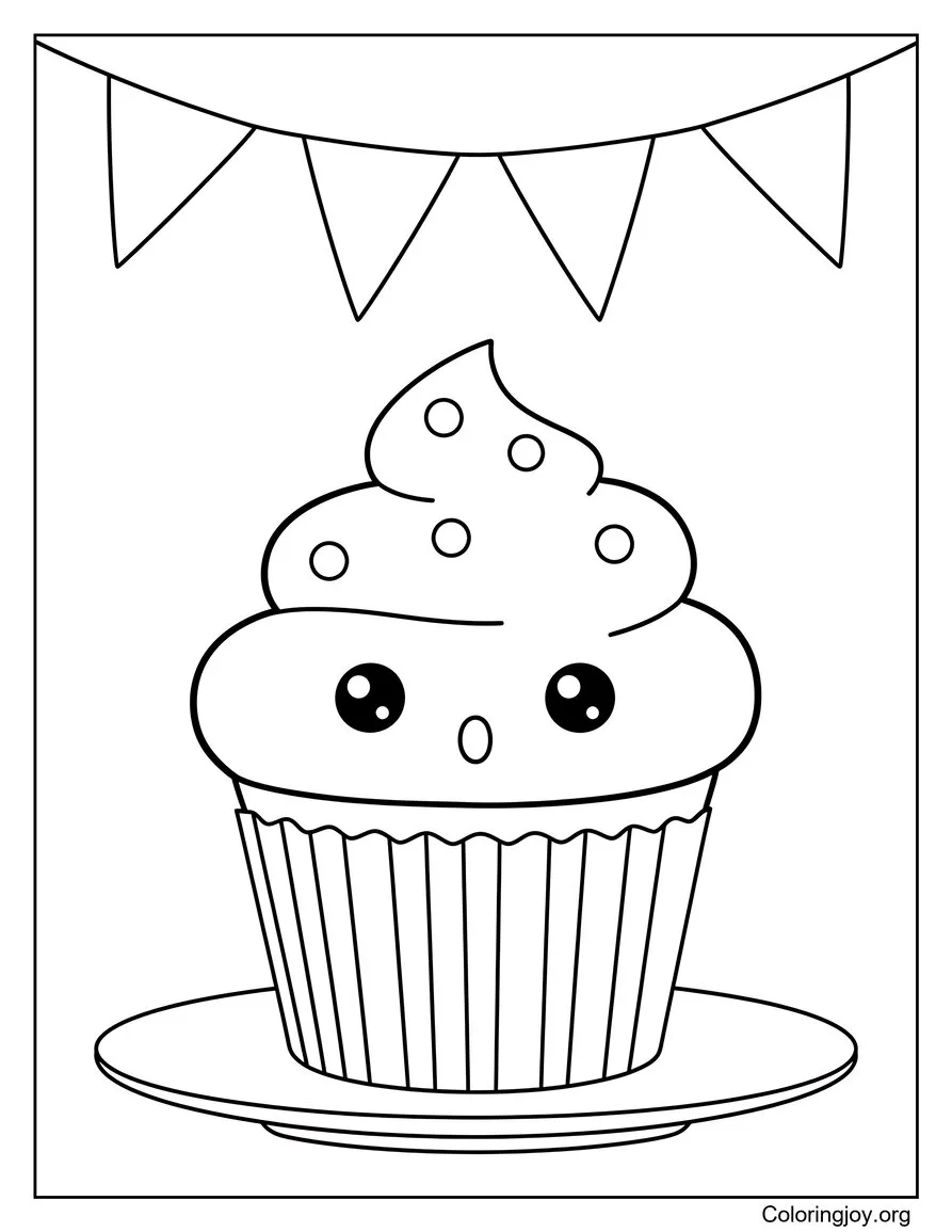 Cupcake surprise sur la table