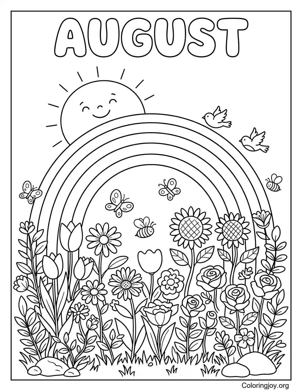August Rainbow Garden