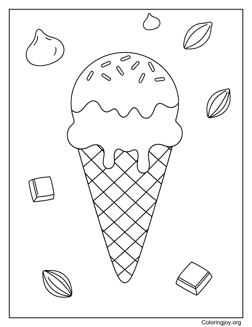 A Chocolate-Coated Ice Cream Cone