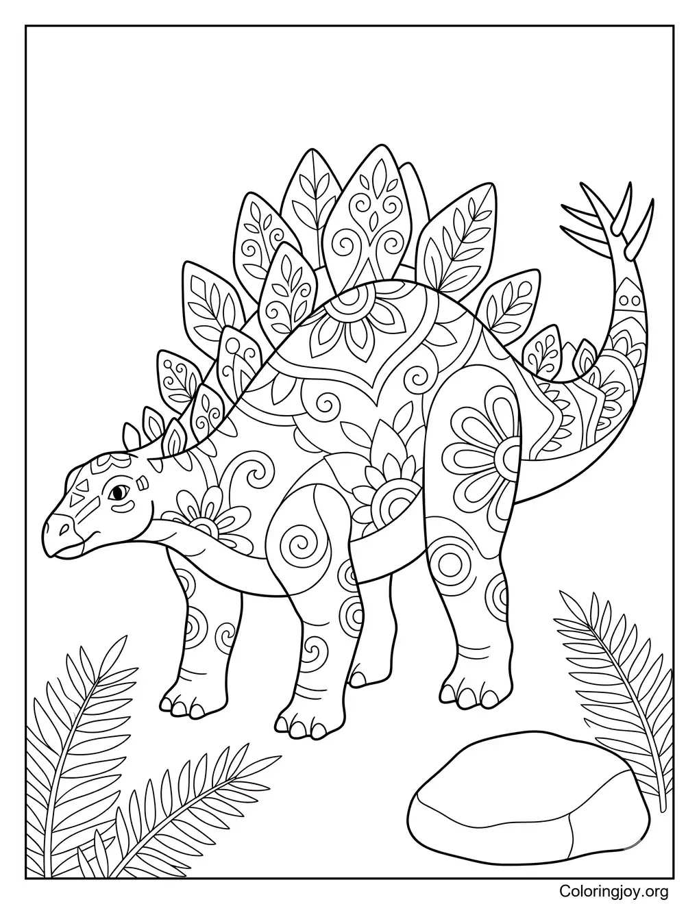 Mandala Stegosaurus Design