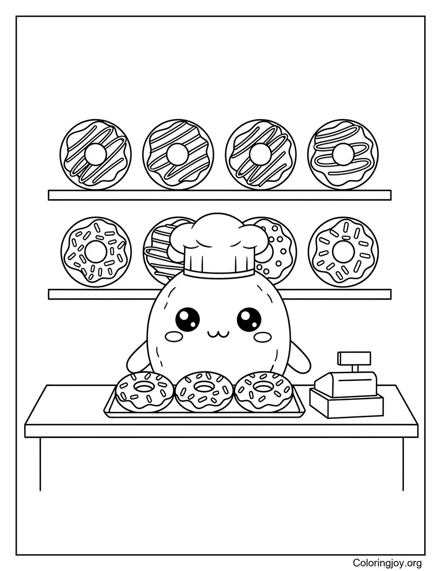 Donut Shop Scene