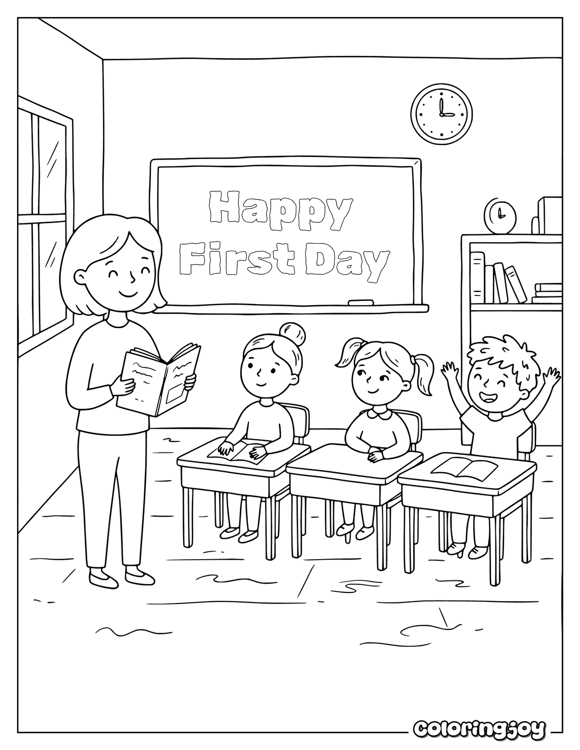 Student Sitting in Classroom