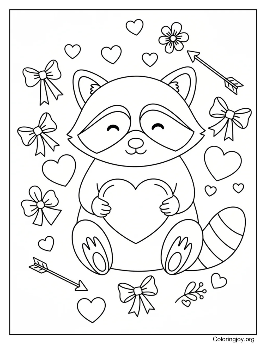 Mapache San Valentín